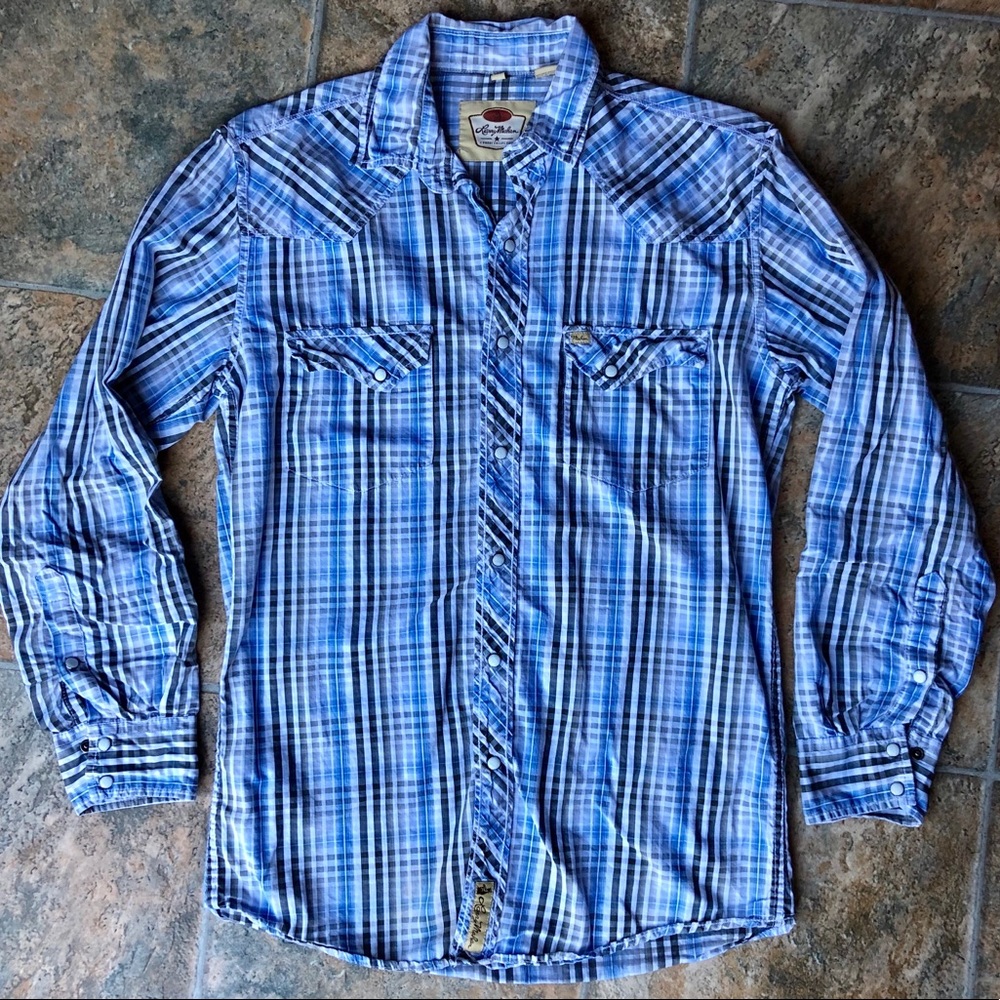 Blue Pearl Snap Shirt